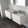Oristo Brylant szafka z umywalką wisząca 119x50x45 czarny mat OR36-SD2S-120-8-V3/UME-AM-120-92-D
